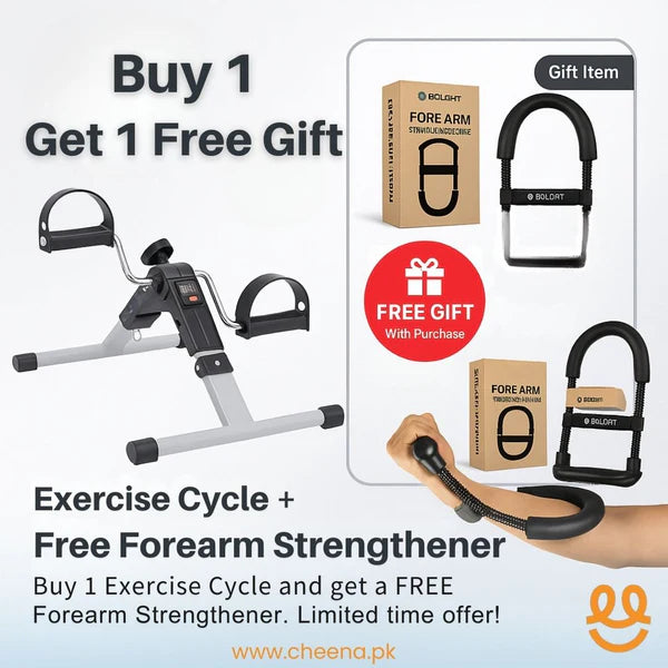 Digital Exercise Cycle for Home Workout – Includes Free Forearm Strengthener