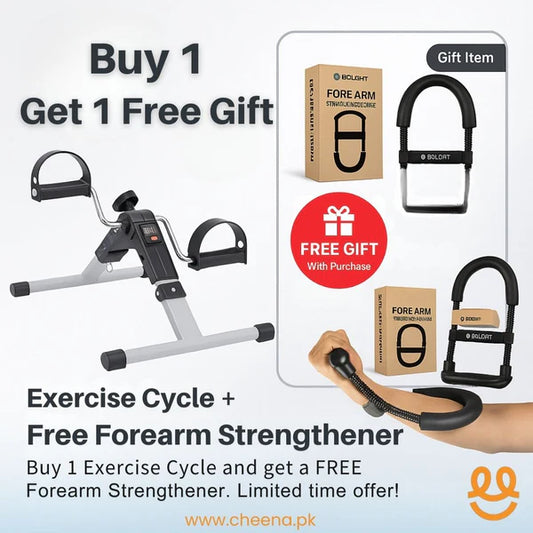 Digital Exercise Cycle for Home Workout – Includes Free Forearm Strengthener