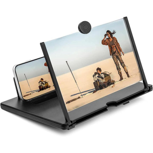 9'' 3D HD Phone Screen Magnifier – Foldable Stand & Amplifier for All Smartphones