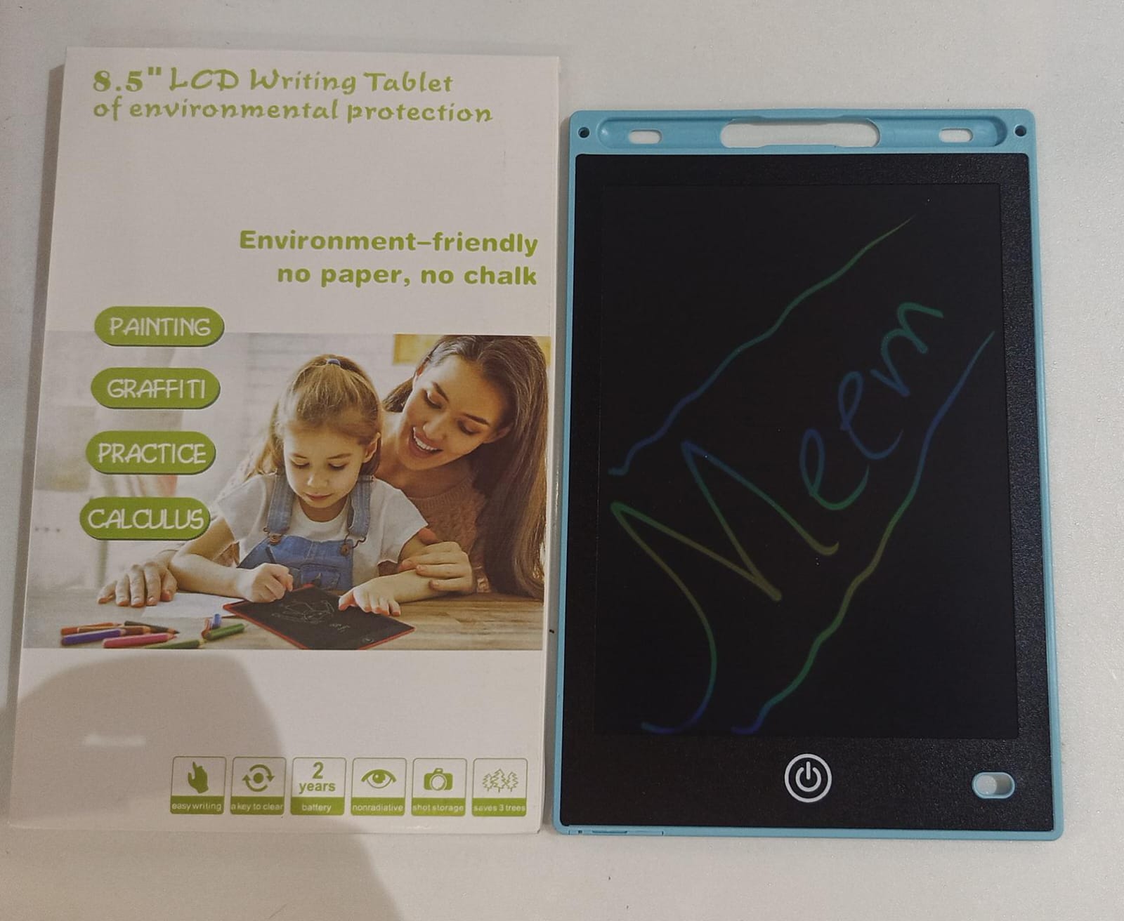 Let Your Kids Draw & Learn Without Mess – Multi-Color 8.5” Paperless Writing Tablet