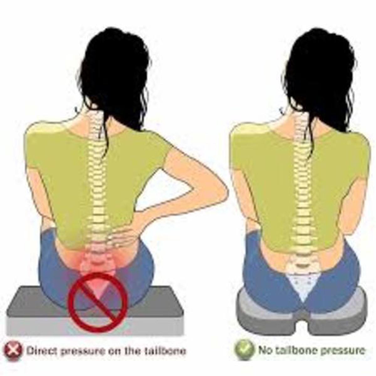 Sit Comfortably Without Pain – Back & Tailbone Support Cushion for Long Sitting Hours