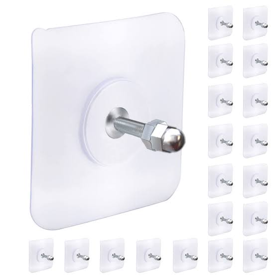 Self Adhesive Wall Hooks – No Drill, No Nails Required | Heavy Duty Sticky Hooks for Home & Bathroom | Best Price in Pakistan