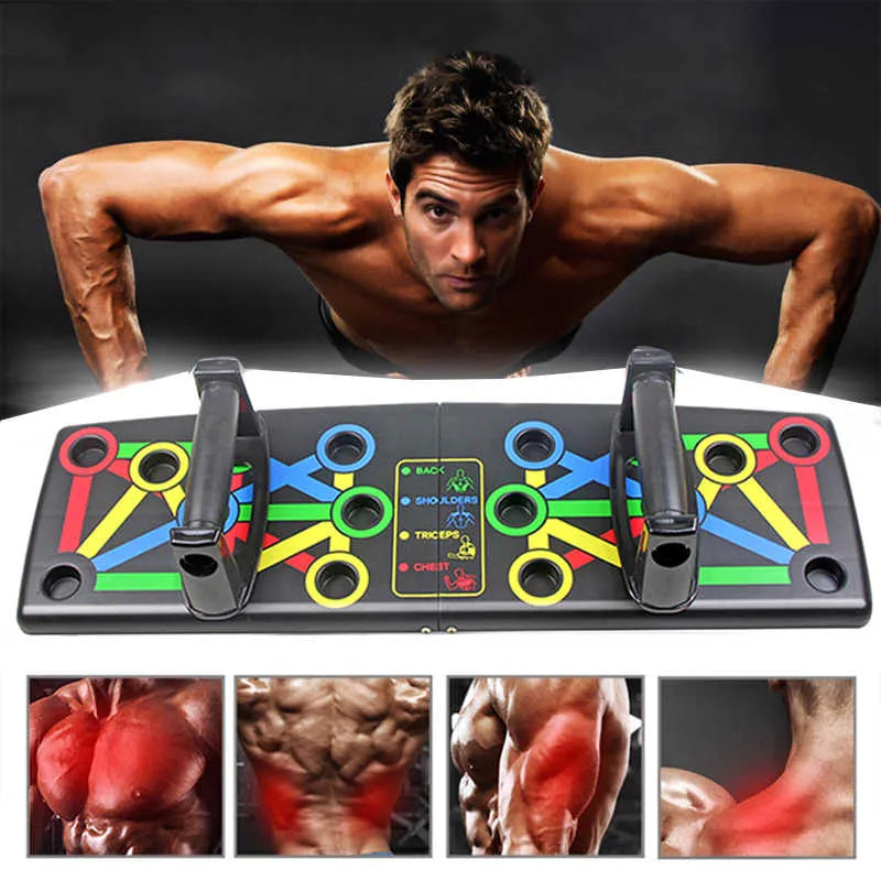 Transform Your Home Workout – 9-in-1 Multifunction Push-Up Board for Full Body Training