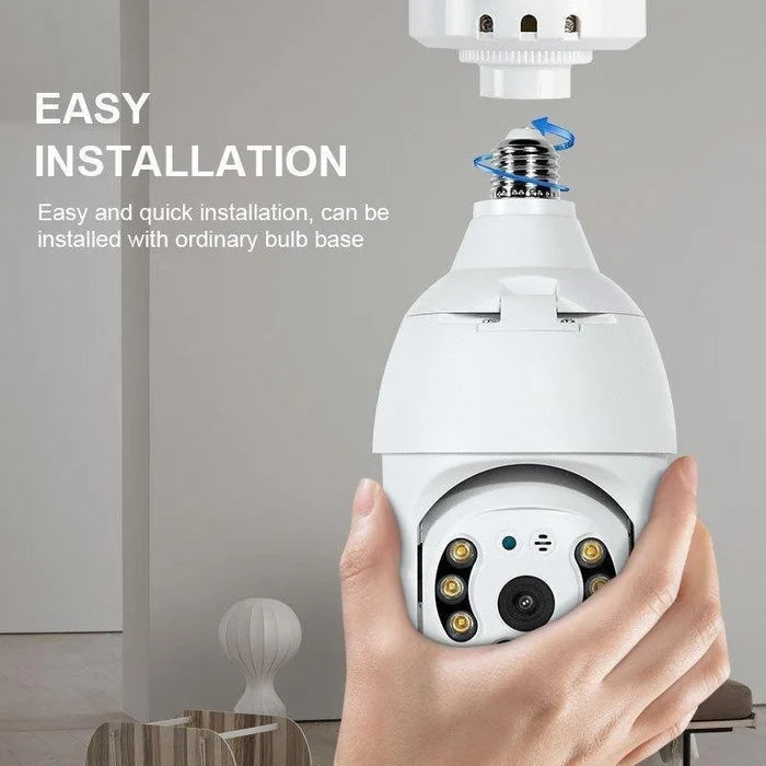 Protect Your Home Smartly – 360° WiFi Light Bulb Security Camera with Night Vision